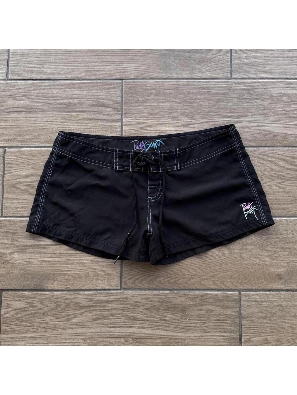 Y2K Billabong 00s Surf Mini Black shorts